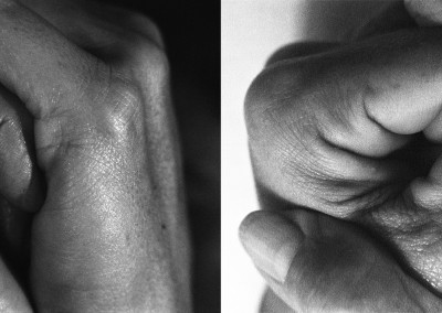 hands. (from the series “speed-split”. diptych). 1998
