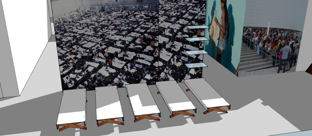 CTS2018 stage design. set. Immigration Detention Centers