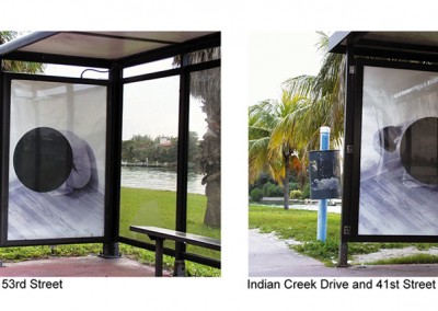 Bus Shelters. Untitled. From the Series “Speed-Split”.1998