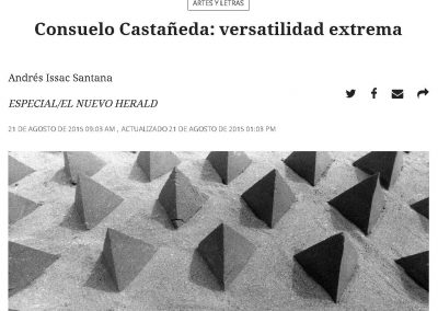 Consuelo Castañeda: versatilidad extrema Andrés Issac Santana ESPECIAL/EL NUEVO HERALD 21 DE AGOSTO DE 2015 09:03 AM , ACTUALIZADO 21 DE AGOSTO DE 2015 01:03 PM