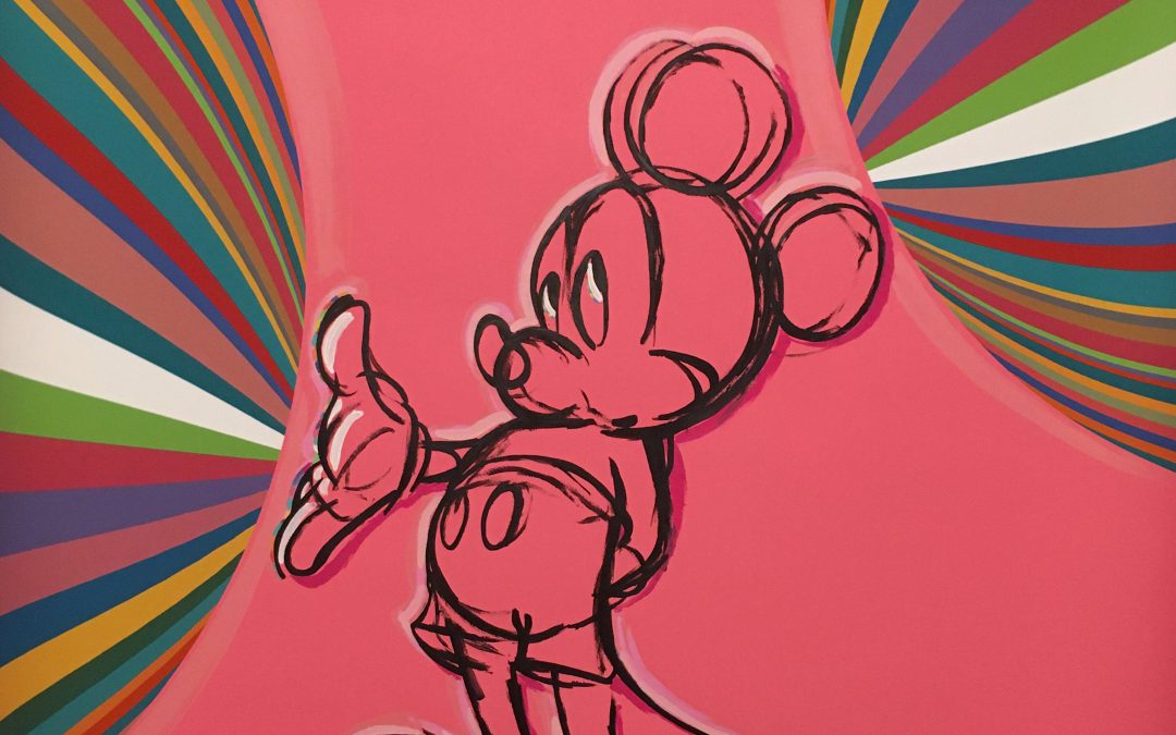 Traveling in the light. Mickey-colors-sketch-02. 2021